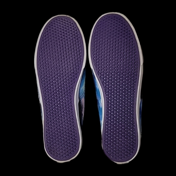 Vans Galaxy Shoes, Men's Size 6, Women's Size 7, Blue Turquoise Purple, Unisex - Picture 7 of 8